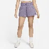 Nike Women's  Sportswear Phoenix Fleece High-waisted Loose Shorts In Purple