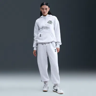 Nike Women's  Sportswear Phoenix Fleece High-waisted Oversized Pants In White