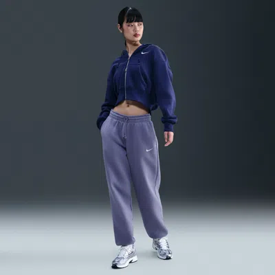 Nike Women's  Sportswear Phoenix Fleece High-waisted Oversized Sweatpants In Blue
