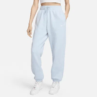 Nike Women's  Sportswear Phoenix Fleece High-waisted Oversized Sweatpants In Blue