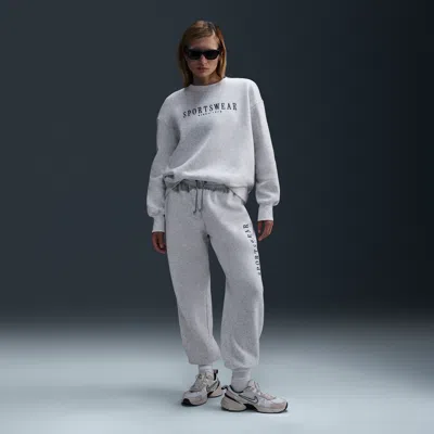 Nike Women's  Sportswear Phoenix Fleece High-waisted Oversized Sweatpants In Brown