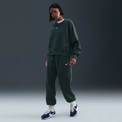 Nike Women's  Sportswear Phoenix Fleece High-waisted Oversized Sweatpants In Green