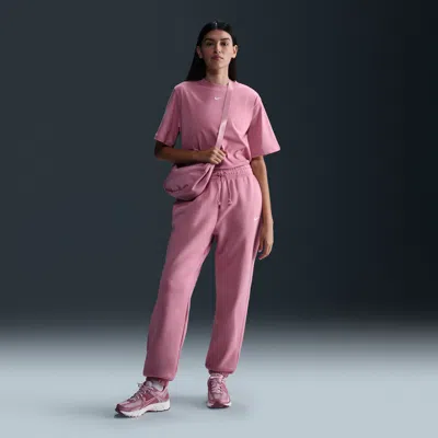 Nike Women's  Sportswear Phoenix Fleece High-waisted Oversized Sweatpants In Pink
