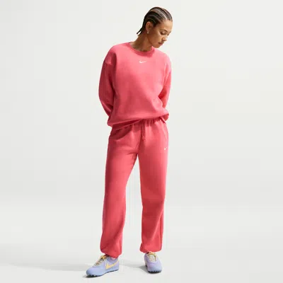 Nike Women's  Sportswear Phoenix Fleece High-waisted Oversized Sweatpants In Pink