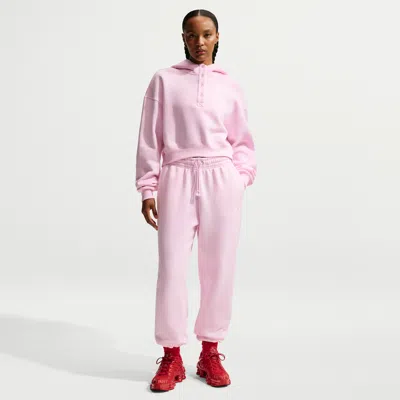 Nike Women's  Sportswear Phoenix Fleece High-waisted Oversized Sweatpants In Pink