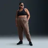Nike Women's  Sportswear Phoenix Fleece High-waisted Oversized Sweatpants (plus Size) In Brown