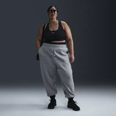 Nike Women's  Sportswear Phoenix Fleece High-waisted Oversized Sweatpants (plus Size) In Grey