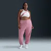Nike Women's  Sportswear Phoenix Fleece High-waisted Oversized Sweatpants (plus Size) In Pink