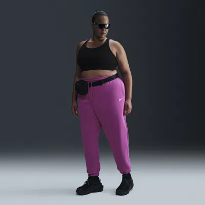 Nike Women's  Sportswear Phoenix Fleece High-waisted Oversized Sweatpants (plus Size) In Purple