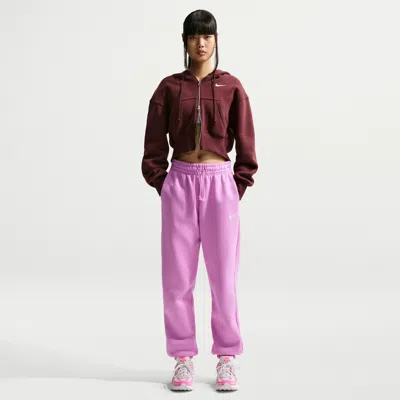 Nike Women's  Sportswear Phoenix Fleece High-waisted Oversized Sweatpants In Purple