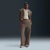 Nike Women's  Sportswear Phoenix Fleece High-waisted Wide-leg Graphic Pants In Brown