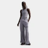 Nike Women's Sportswear Phoenix Fleece High-waisted Wide-leg Logo Pants In Light Violet Ore