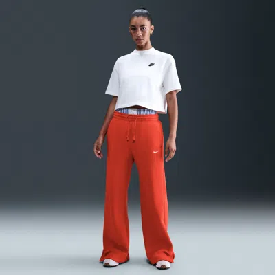 Nike Women's  Sportswear Phoenix Fleece High-waisted Wide-leg Pants