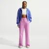 Nike Sportswear Phoenix High Waist Wide Leg Sweatpants In Pink