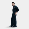 Nike Women's Sportswear Phoenix Fleece High-waisted Wide-leg Sweatpants In Armory Navy/sail
