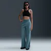 Nike Women's  Sportswear Phoenix Fleece High-waisted Wide-leg Sweatpants In Blue