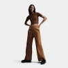 Nike Women's Sportswear Phoenix Fleece High-waisted Wide-leg Sweatpants In Flax/sail