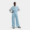 Nike Women's Sportswear Phoenix Fleece High-waisted Wide-leg Sweatpants In Glacier Blue/sail