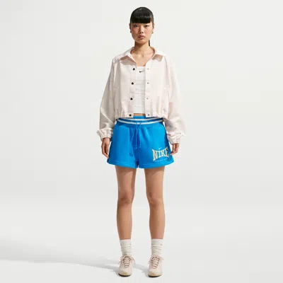 Nike Women's  Sportswear Phoenix Fleece High-waisted 4" Shorts In Neutral