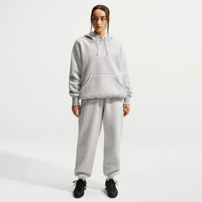 Nike Women's  Sportswear Phoenix Fleece High-waisted Oversized Sweatpants In Gray