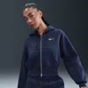 Nike Women's  Sportswear Phoenix Fleece Loose Full-zip Cropped Hoodie
