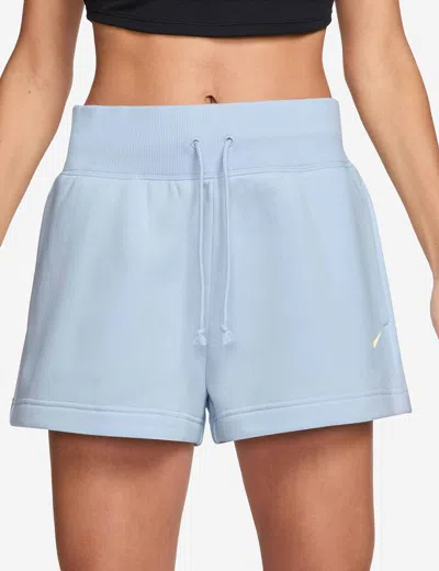 Nike Women's Sportswear Phoenix Fleece Loose Shorts In Blue