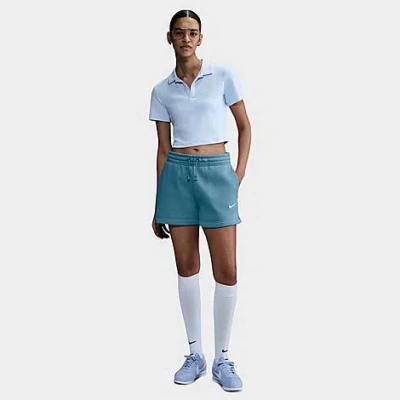 NIKE NIKE WOMEN'S SPORTSWEAR PHOENIX FLEECE MID-RISE 4" SHORTS