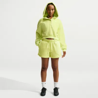 Nike Sportswear Phoenix Fleece Mid-rise 4-inch Shorts In Gold