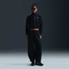 Nike Sportswear Phoenix Oversize Tapered Fleece Sweatpants In Black