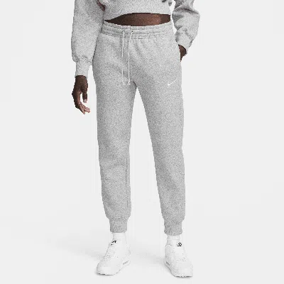 Nike Women's  Sportswear Phoenix Fleece Mid-rise Sweatpants In Grey