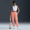 Nike Women's  Sportswear Phoenix Fleece Mid-rise Sweatpants In Orange