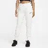Nike Women's  Sportswear Phoenix Fleece Mid-rise Sweatpants In Sail/black 