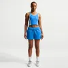 Nike Women's  Sportswear Phoenix Fleece Mid-rise 4" Shorts In Blue