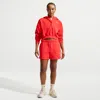 Nike Women's  Sportswear Phoenix Fleece Mid-rise 4" Shorts In Red