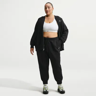 Nike Women's  Sportswear Phoenix Fleece Mid-rise Pants In Black