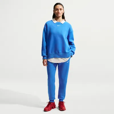 Nike Women's  Sportswear Phoenix Fleece Mid-rise Sweatpants In Blue