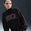 Nike Women's  Sportswear Phoenix Fleece Mock-neck Sweatshirt In Black