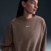 Nike Women's  Sportswear Phoenix Fleece Over-oversized Crew-neck Sweatshirt In Mink Brown/sail