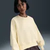 Nike Phoenix Fleece Crewneck Sweatshirt In Brown