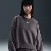 Nike Women's  Sportswear Phoenix Fleece Over-oversized Crew-neck Sweatshirt In Gray