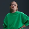 Nike Women's  Sportswear Phoenix Fleece Over-oversized Crew-neck Sweatshirt In Stadium Green/sail