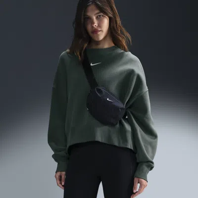 Nike Women's  Sportswear Phoenix Fleece Over-oversized Crew-neck Sweatshirt In Green