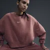 Nike Phoenix Fleece Crewneck Sweatshirt In Pink