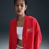 Nike Over-oversized Graphic Cardigan In Red