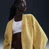 Nike Women's  Sportswear Phoenix Fleece Over-oversized Graphic Cardigan In Yellow
