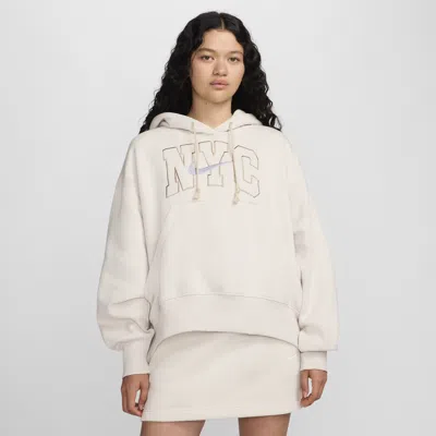 Nike Women's  Sportswear Phoenix Fleece Over-oversized Hoodie In Brown