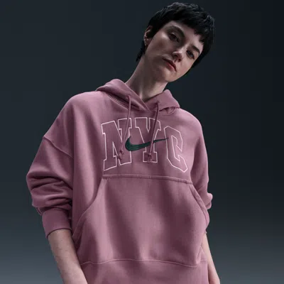 Nike Women's  Sportswear Phoenix Fleece Over-oversized Hoodie In Purple