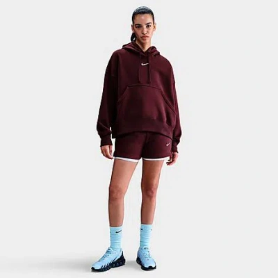 Nike Women's Sportswear Phoenix Fleece Over-oversized Pullover Hoodie In Brown