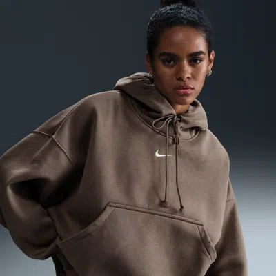 NIKE WOMEN'S  SPORTSWEAR PHOENIX FLEECE OVER-OVERSIZED PULLOVER HOODIE,1015662620