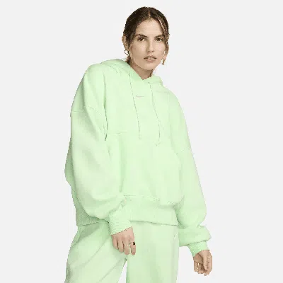 Nike Women's  Sportswear Phoenix Fleece Over-oversized Pullover Hoodie In Green
